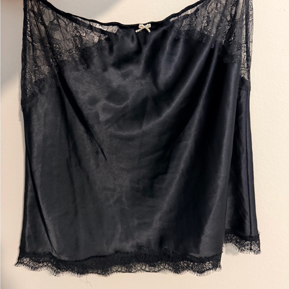 Victoria's Secret Black Lace Skirt - VINTAGE